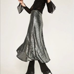 Zara Sequins Skirt